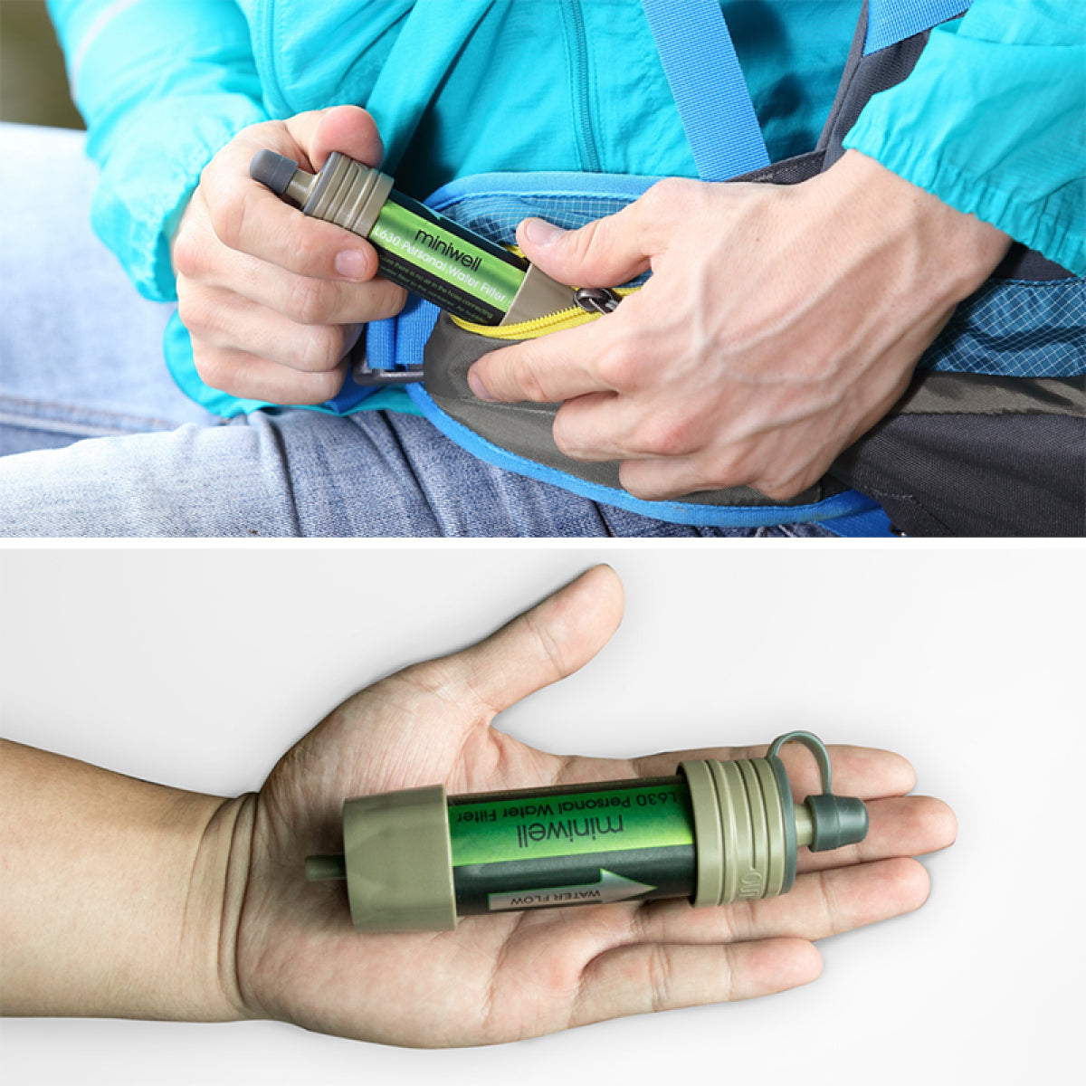 Gravity water filter bag