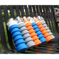 Collapsible silicone water bottle